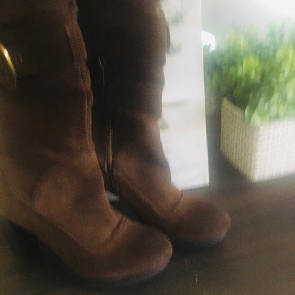 Brien knee  genuine high-suede boots Size 8 1/2 - Picture 7 of 8